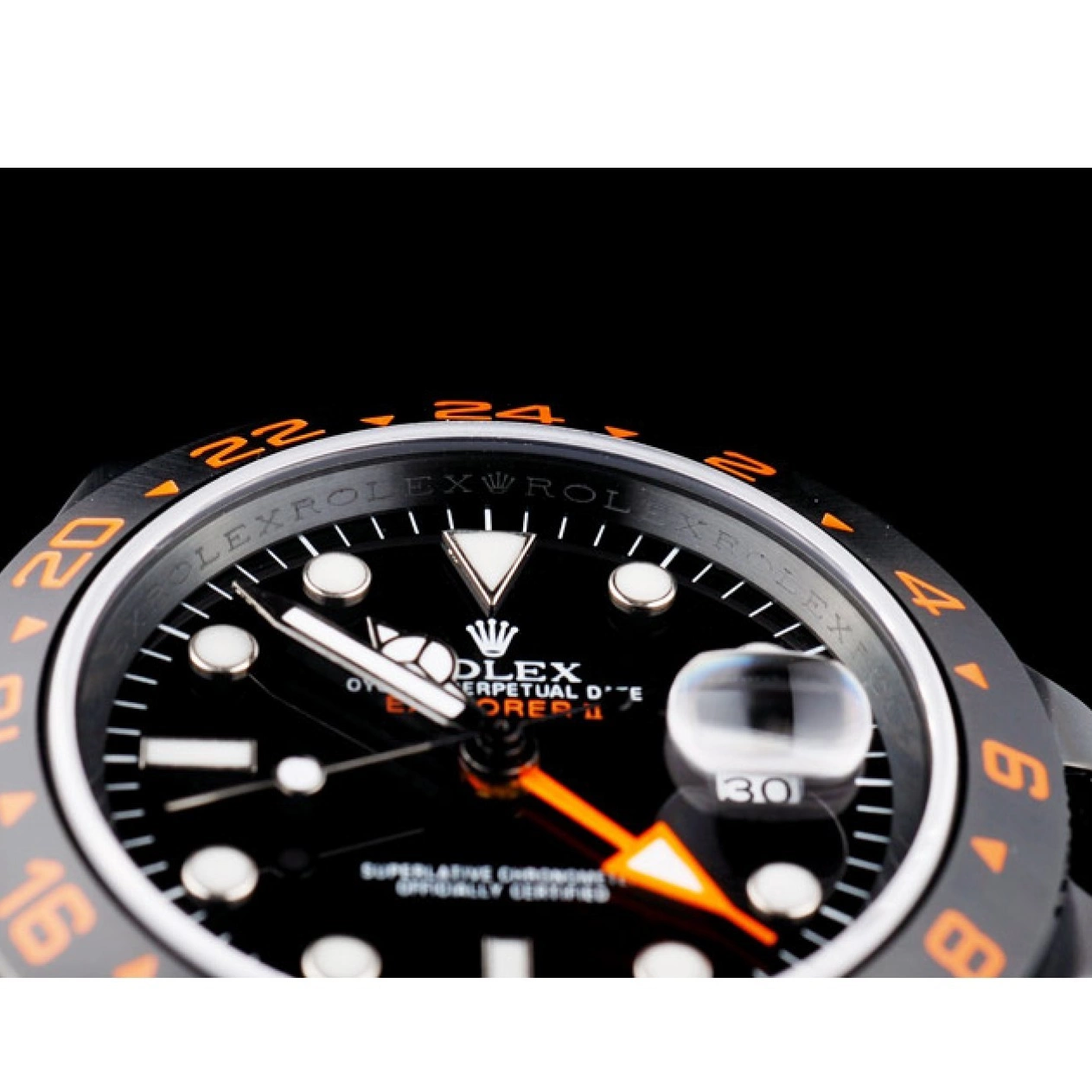 Aaa replica watch Explorer Ceramic Dial Black Black Rolex Bezel Watch 0620